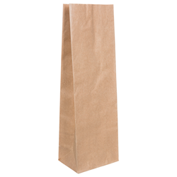 Blokbodemzakjes kraftpapier 105 + 65 x 300 mm - per 100 stuks
