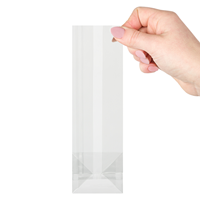 Blokbodemzakjes plastic transparant 60 + 50 x 200 mm - per 100 stuks-2