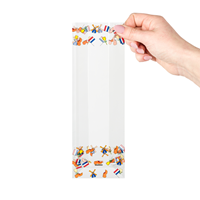 Blokbodemzakjes transparant bedrukt 'Nederland' 80 + 50 x 250 mm - per 100 stuks-2