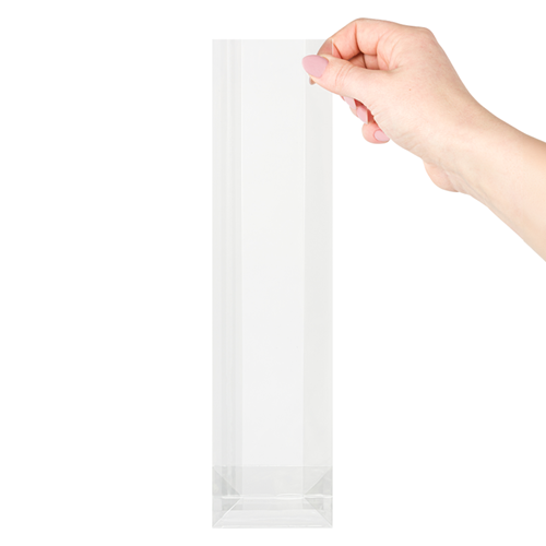 Blokbodemzakjes plastic transparant 90 + 80 x 370 mm - per 100 stuks-2
