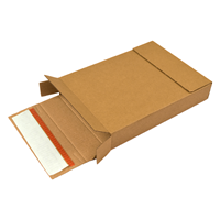 Brievenbusdoos bruin 160 x 120 x 26 mm (A6) met zelfklevende sluiting