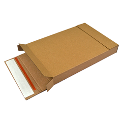 Brievenbusdoos bruin 230 x 160 x 26 mm (A5) met zelfklevende sluiting