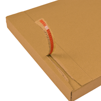 Brievenbusdoos bruin 370 x 260 x 26 mm (A4+) met zelfklevende sluiting-1