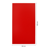 Bodemkarton voor blokbodemzakjes 100 x 60 mm - rood - per 100 stuks-3