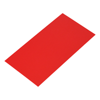 Bodemkarton voor blokbodemzakjes 100 x 60 mm - rood - per 100 stuks