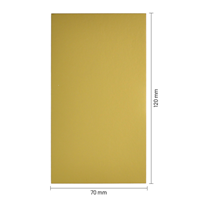 Bodemkarton voor blokbodemzakjes 120 x 70 mm - goud - per 100 stuks-3