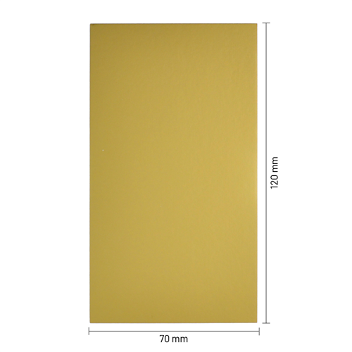 Bodemkarton voor blokbodemzakjes 120 x 70 mm - goud - per 100 stuks-3