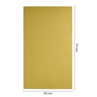 Bodemkarton voor zijvouwzakjes 170 x 100 mm - goud - per 100 stuks-2