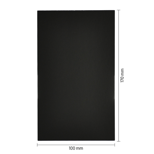 Bodemkarton voor zijvouwzakjes 170 x 100 mm - zwart - per 100 stuks-2