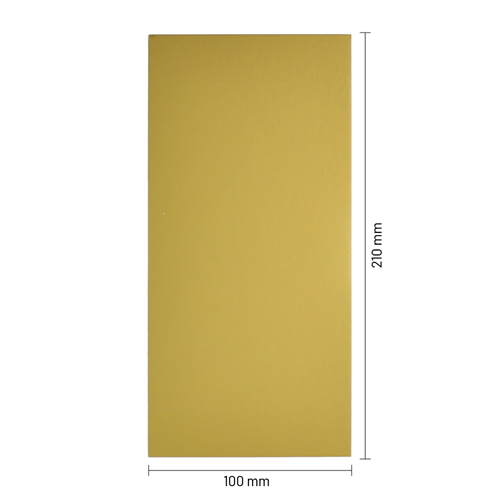 Bodemkarton voor zijvouwzakjes 210 x 100 mm - goud - per 100 stuks-2