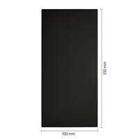 Bodemkarton voor zijvouwzakjes 210 x 100 mm - zwart - per 100 stuks-2