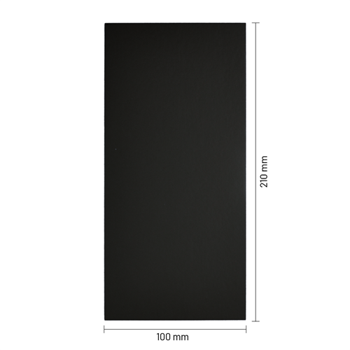 Bodemkarton voor zijvouwzakjes 210 x 100 mm - zwart - per 100 stuks-2