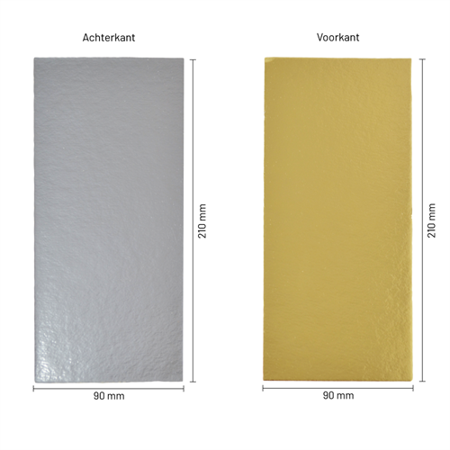 Bodemkarton voor blokbodemzakjes 210 x 90 mm - zilver/goud - per 100 stuks-3