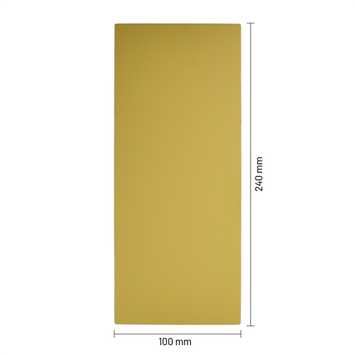 Bodemkarton voor zijvouwzakjes 240 x 100 mm - goud - per 100 stuks-2