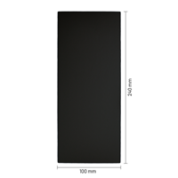 Bodemkarton voor zijvouwzakjes 240 x 100 mm - zwart - per 100 stuks-2