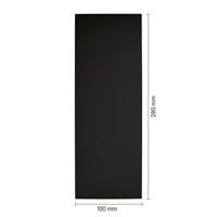 Bodemkarton voor zijvouwzakjes 280 x 100 mm - zwart - per 100 stuks-2