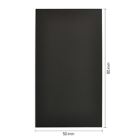 Bodemkarton voor blokbodemzakjes 80 x 50 mm - zwart - per 100 stuks-3