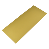 Bodemkarton voor zijvouwzakjes 240 x 100 mm - goud - per 100 stuks