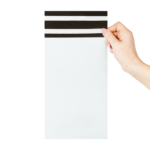Verzendzakken 165 x 245 mm plastic (COEX) met retourstrip - per 100 stuks-2