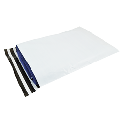 Verzendzakken 380 x 480 mm plastic (COEX) met retourstrip - per 100 stuks