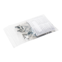 Gripzakjes met buidel 160 x 230 + 165 mm - 50 micron LDPE - per 500 stuks