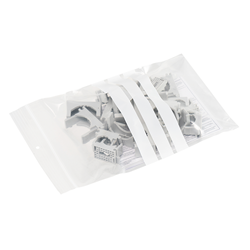 Gripzakjes met buidel en schrijfvlakken 160 x 230 + 165 mm - 50 micron LDPE - per 500 stuks
