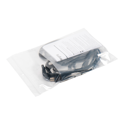 Gripzakjes met buidel en schrijfvlakken 190 x 250 + 180 mm - 50 micron LDPE - per 500 stuks