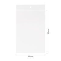 Gripzakjes transparant 100 x 150 mm - 90 micron LDPE - per 500 stuks-1
