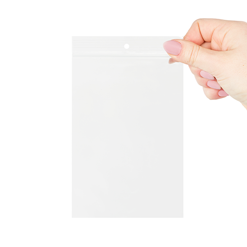 Gripzakjes transparant 100 x 150 mm - 90 micron LDPE - per 500 stuks-3