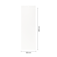 Gripzakjes transparant 100 x 280 mm - 50 micron LDPE - per 500 stuks-1