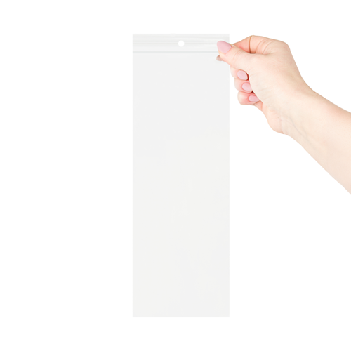 Gripzakjes transparant 100 x 280 mm - 90 micron LDPE - per 500 stuks-2