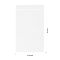 Gripzakjes transparant 120 x 180 mm (A6) - 50 micron LDPE - per 1000 stuks-1