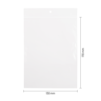 Gripzakjes transparant 130 x 170 mm - 50 micron LDPE - per 1000 stuks-1