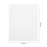 Gripzakjes transparant 140 x 150 mm - 50 micron LDPE - per 1000 stuks-1