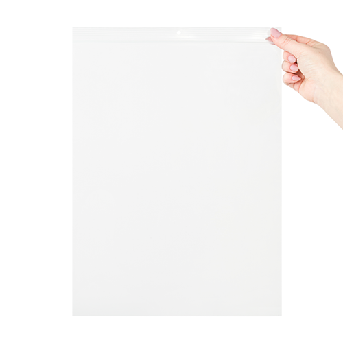 Gripzakjes transparant 300 x 400 mm - 90 micron LDPE - per 100 stuks-3