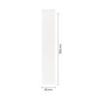 Gripzakjes transparant 55 x 300 mm - 90 micron LDPE - per 1000 stuks-1