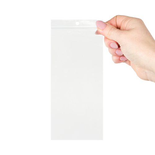 Gripzakjes transparant 80 x 180 mm - 50 micron LDPE - per 1000 stuks-3