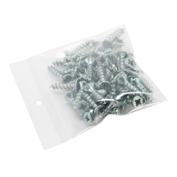 Gripzakjes transparant 80 x 60 mm - 90 micron LDPE - per 1000 stuks