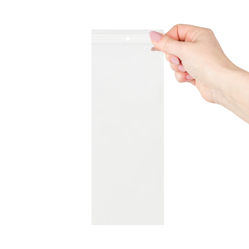 Gripzakken transparant 90 x 230 mm - 90 micron LDPE - per 1000 stuks-2
