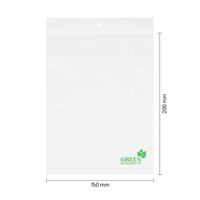 Gripzakjes bioplastic (bio-based) 150 x 200 mm - 50 micron BIO PE - per 500 stuks-1