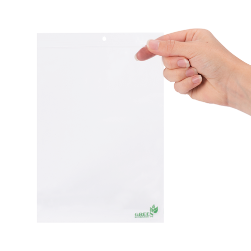 Gripzakjes bioplastic (bio-based) 220 x 280 mm - 50 micron BIO PE - per 100 stuks-3