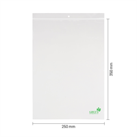 Gripzakjes bioplastic (bio-based) 250 x 350 mm - 50 micron BIO PE - per 100 stuks-1