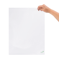 Gripzakjes bioplastic (bio-based) 350 x 450 mm (A3) - 50 micron BIO PE - per 100 stuks-3