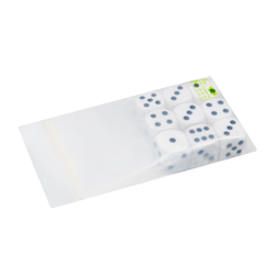 Gripzakjes composteerbaar (bio-based) 70 x 100 mm - 50 micron PLA - per 1000 stuks