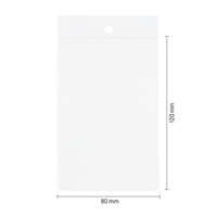 Gripzakjes transparant 80 x 120 mm (A7) - 50 micron PP - per 1000 stuks-1
