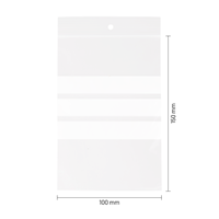 Gripzakjes met schrijfvlakken 100 x 150 mm - 50 micron LDPE - per 1000 stuks-1