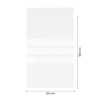 Gripzakjes met schrijfvlakken 120 x 180 mm (A6) - 50 micron LDPE - per 1000 stuks-1