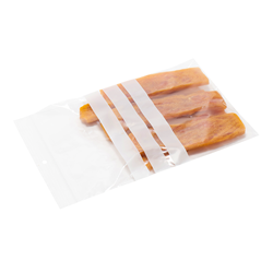 Gripzakjes met schrijfvlakken 150 x 200 mm - 90 micron LDPE - per 100 stuks
