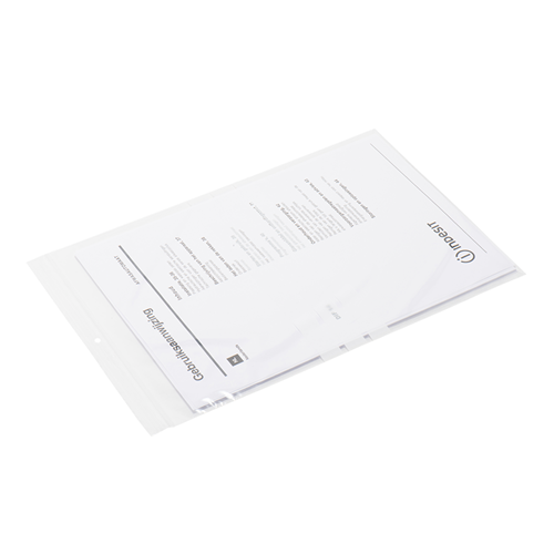 Gripzakjes met schrijfvlakken 230 x 320 mm (A4) - 90 micron LDPE - per 100 stuks