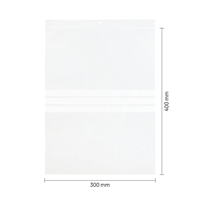 Gripzakjes met schrijfvlakken 300 x 400 mm - 50 micron LDPE - per 100 stuks-1